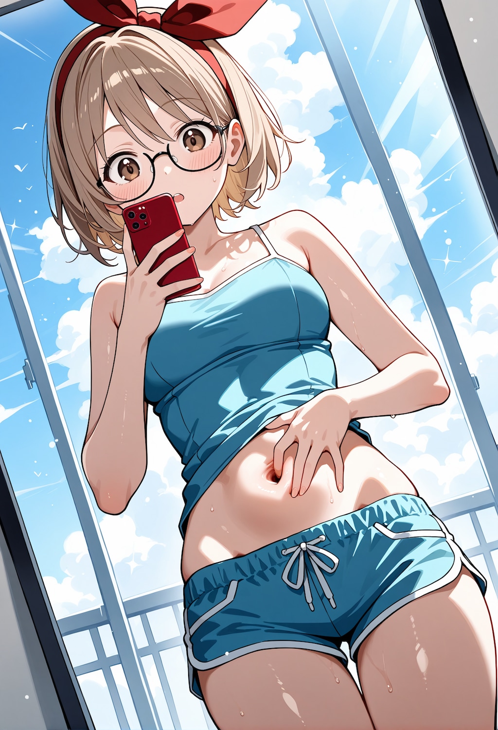 【今日の腹筋】自撮り中に気づく