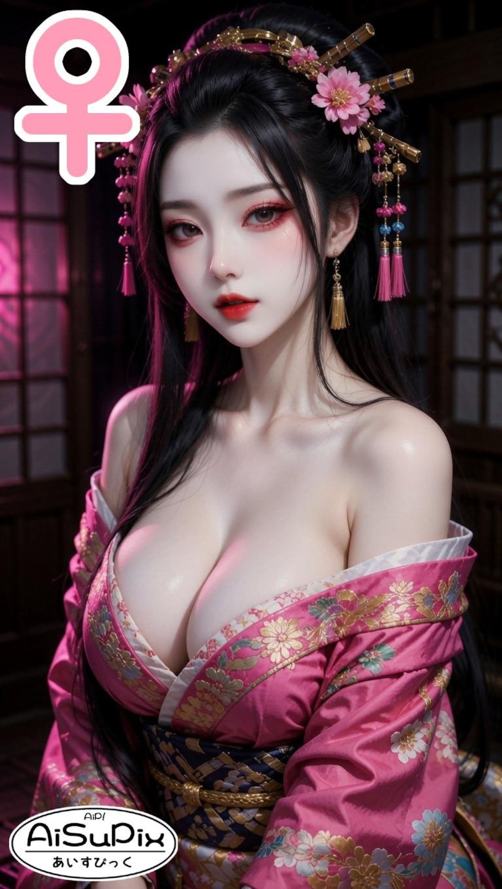 💚AiSuPix／可愛い和風遊女さん💚