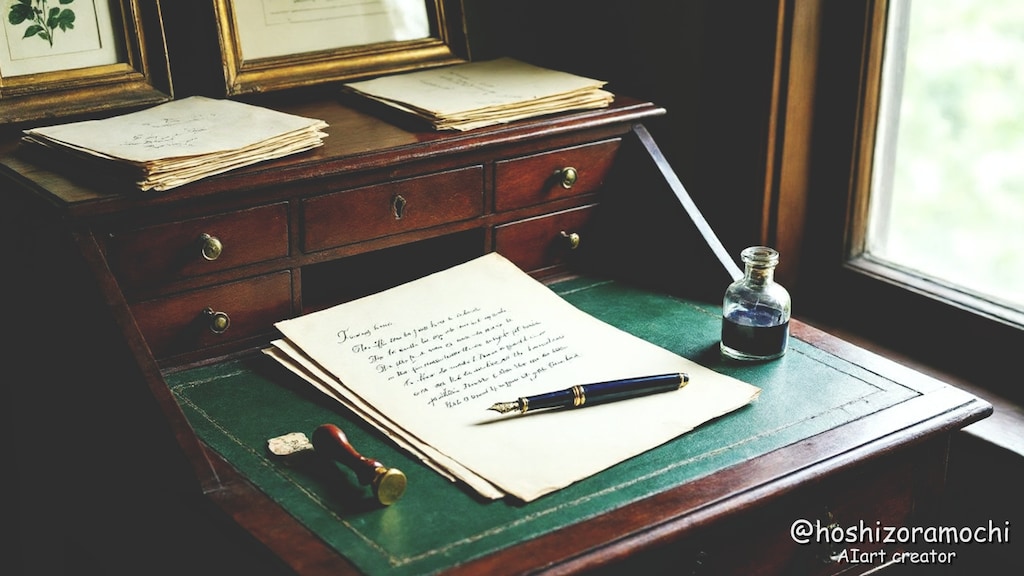 詩人の執筆机 - Poet's writing desk