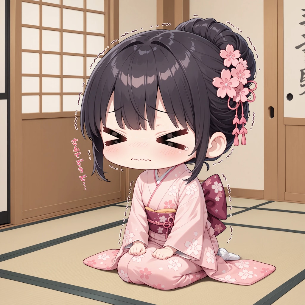 正座、苦手です～💦