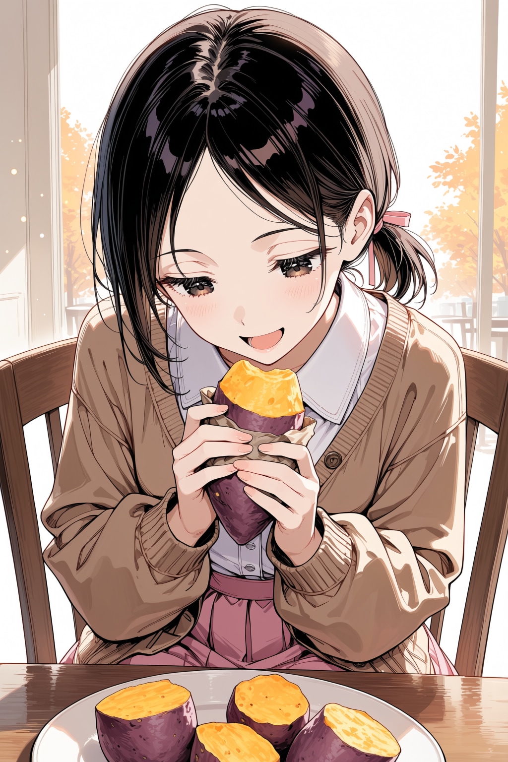桃花と食欲の秋