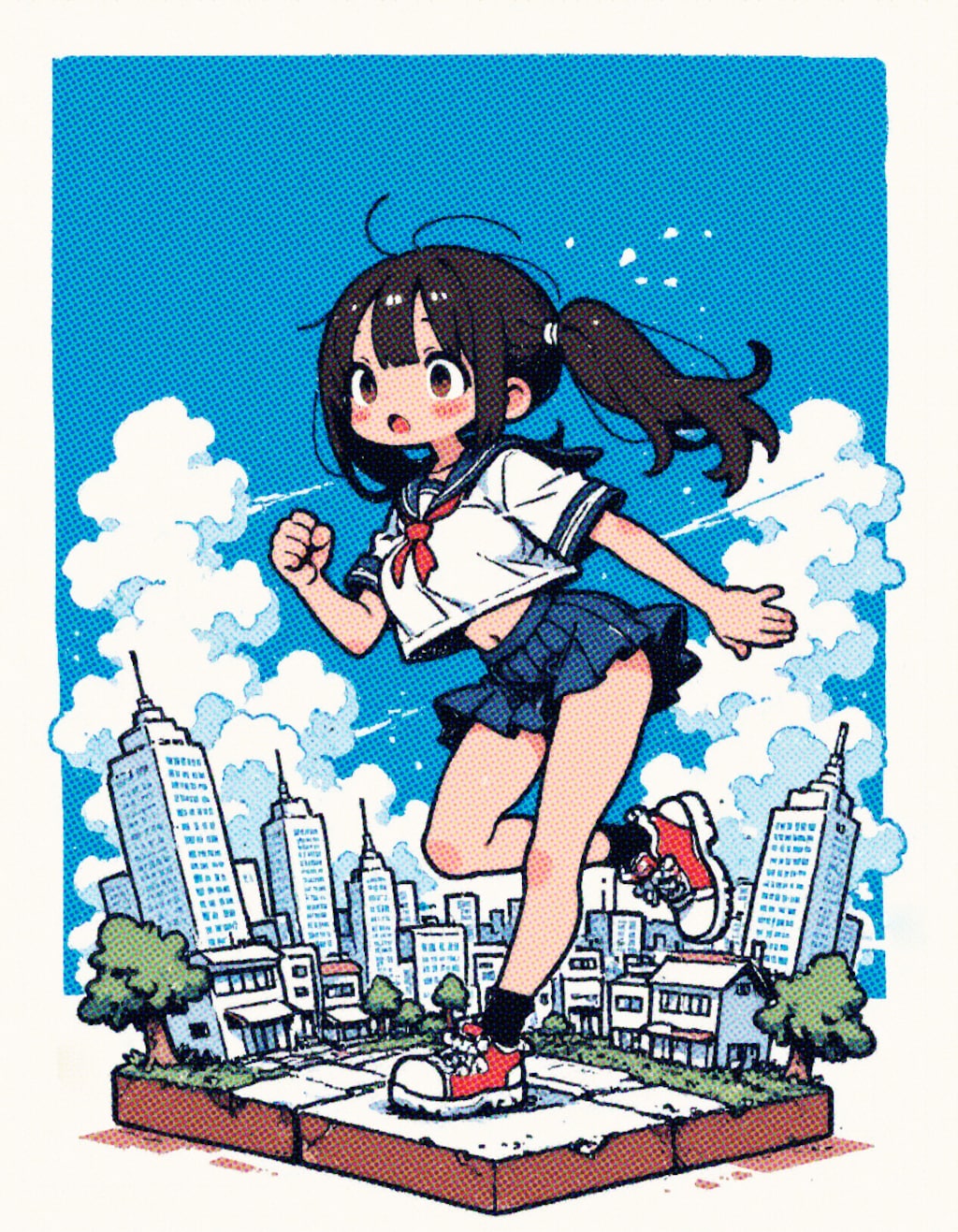 1girl run