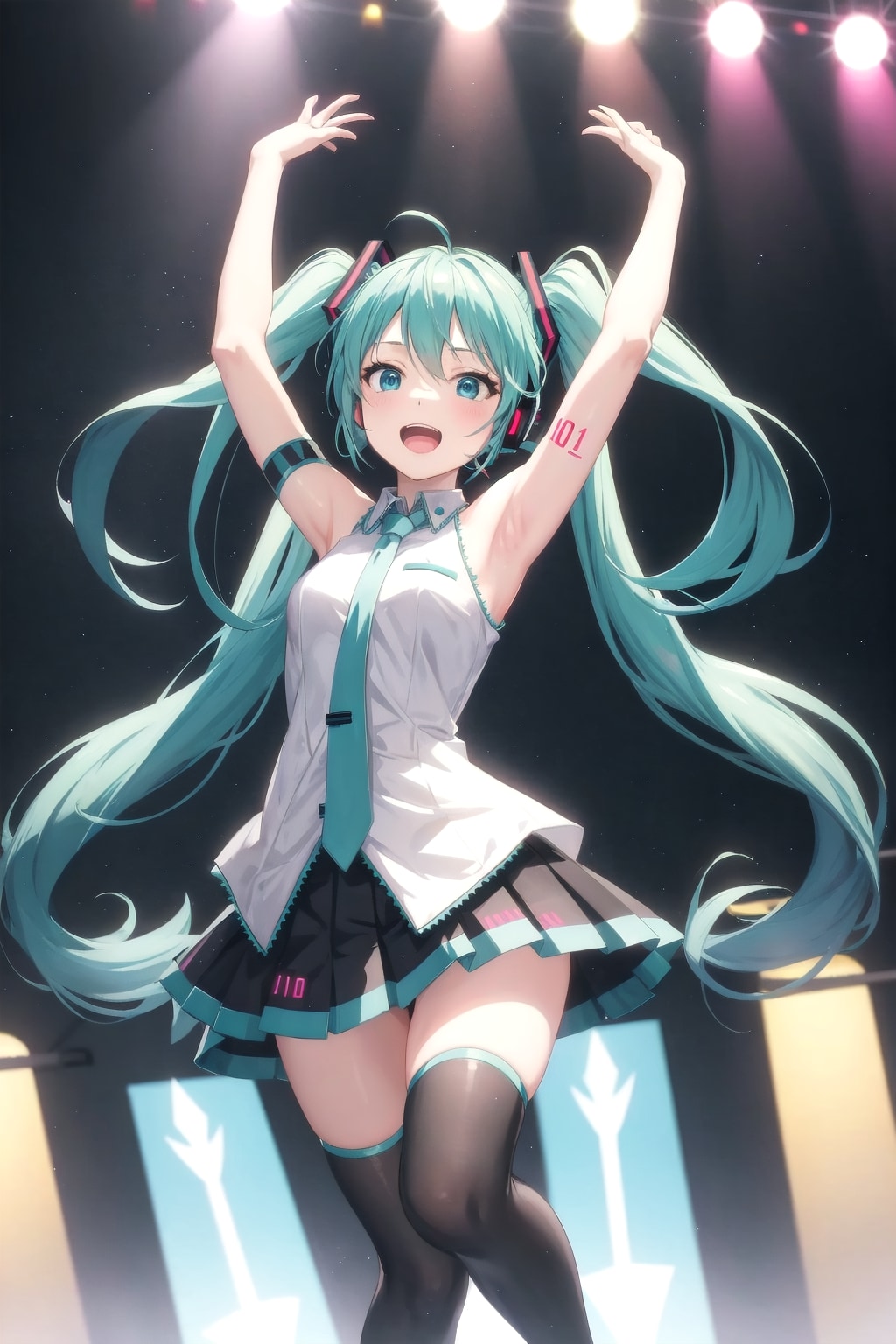 公園で歌って踊る初音ミク