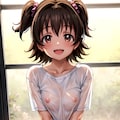 赤城みりあ 透け乳首・たくしあげ・スリングショット・寄せ乳 2枚目