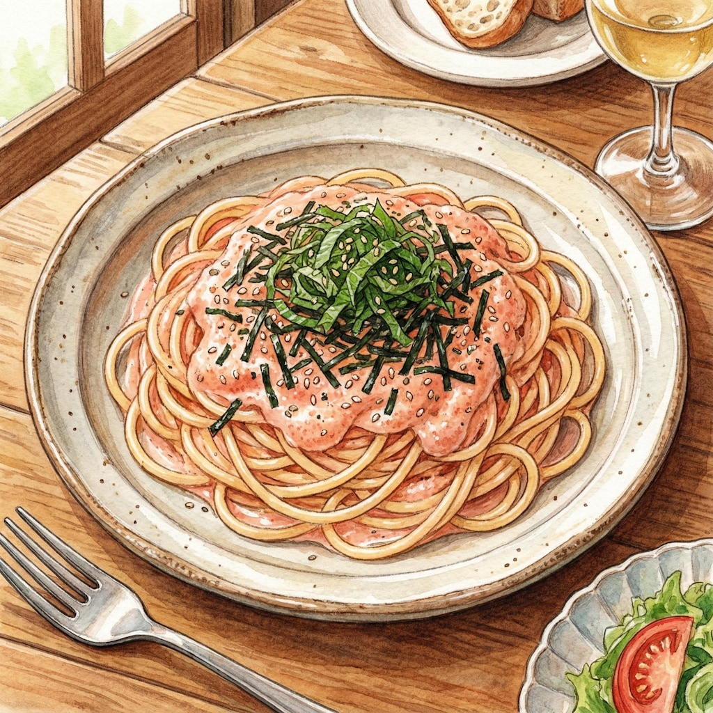 明太子パスタとペペロンチーノ -Noodle Grand Prix-