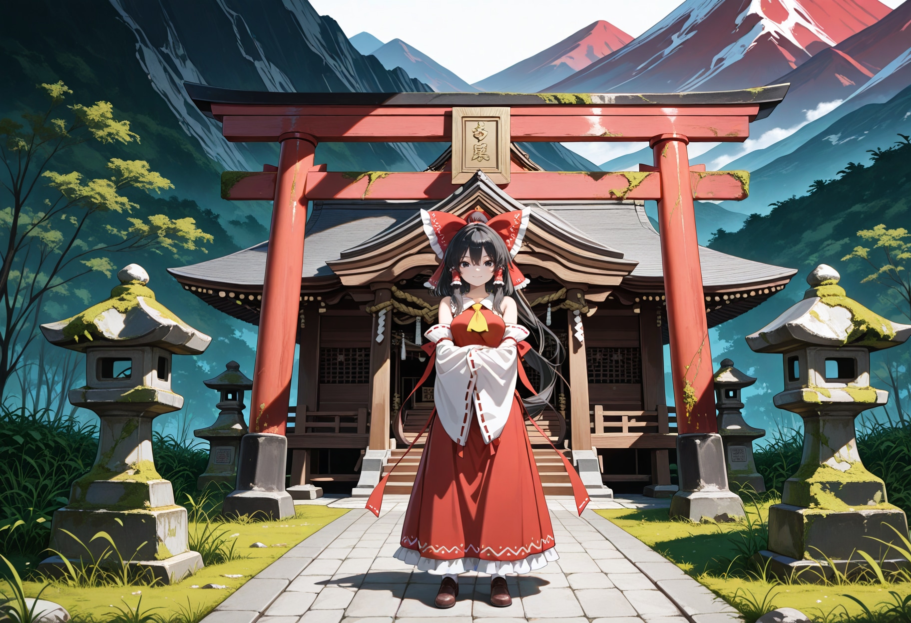 その巫女はそこにいる | の人気AIイラスト・グラビア