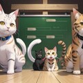 猫がキャラクターの格闘ゲームのキャラクターセレクト画面チャレンジ　３回目 8枚目