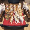 猫がキャラクターの格闘ゲームのキャラクターセレクト画面チャレンジ　３回目 2枚目