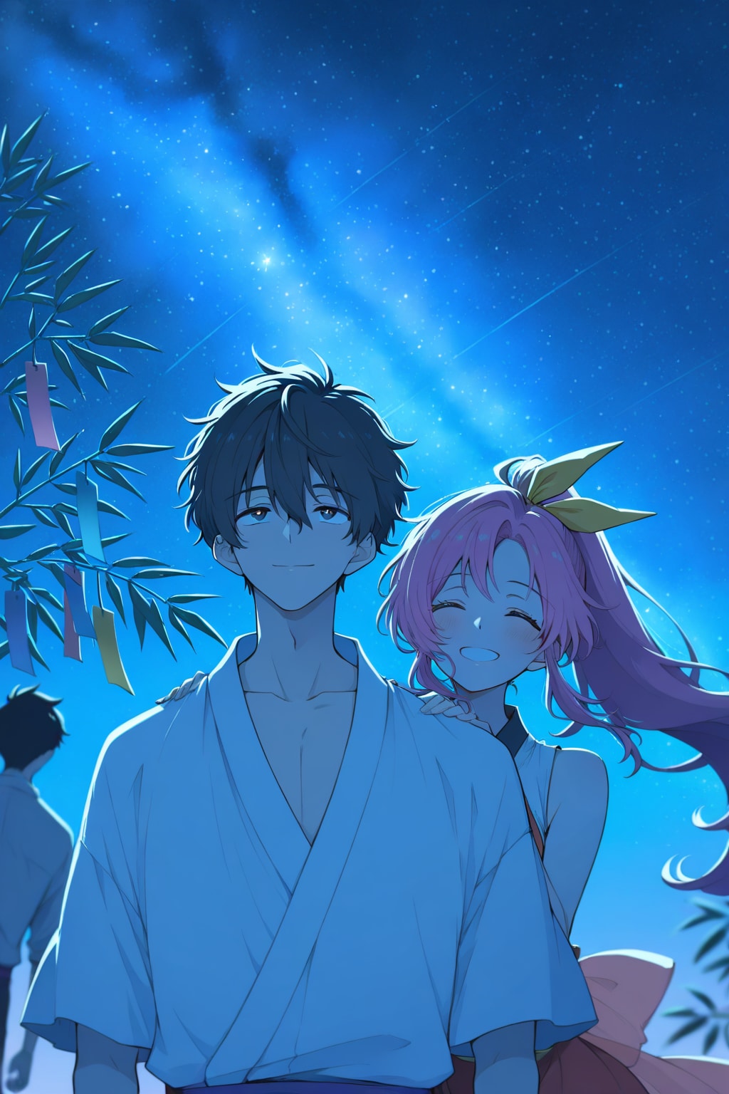 織姫と彦星の七夕デート🎋🌌❤️ | の人気AIイラスト・グラビア