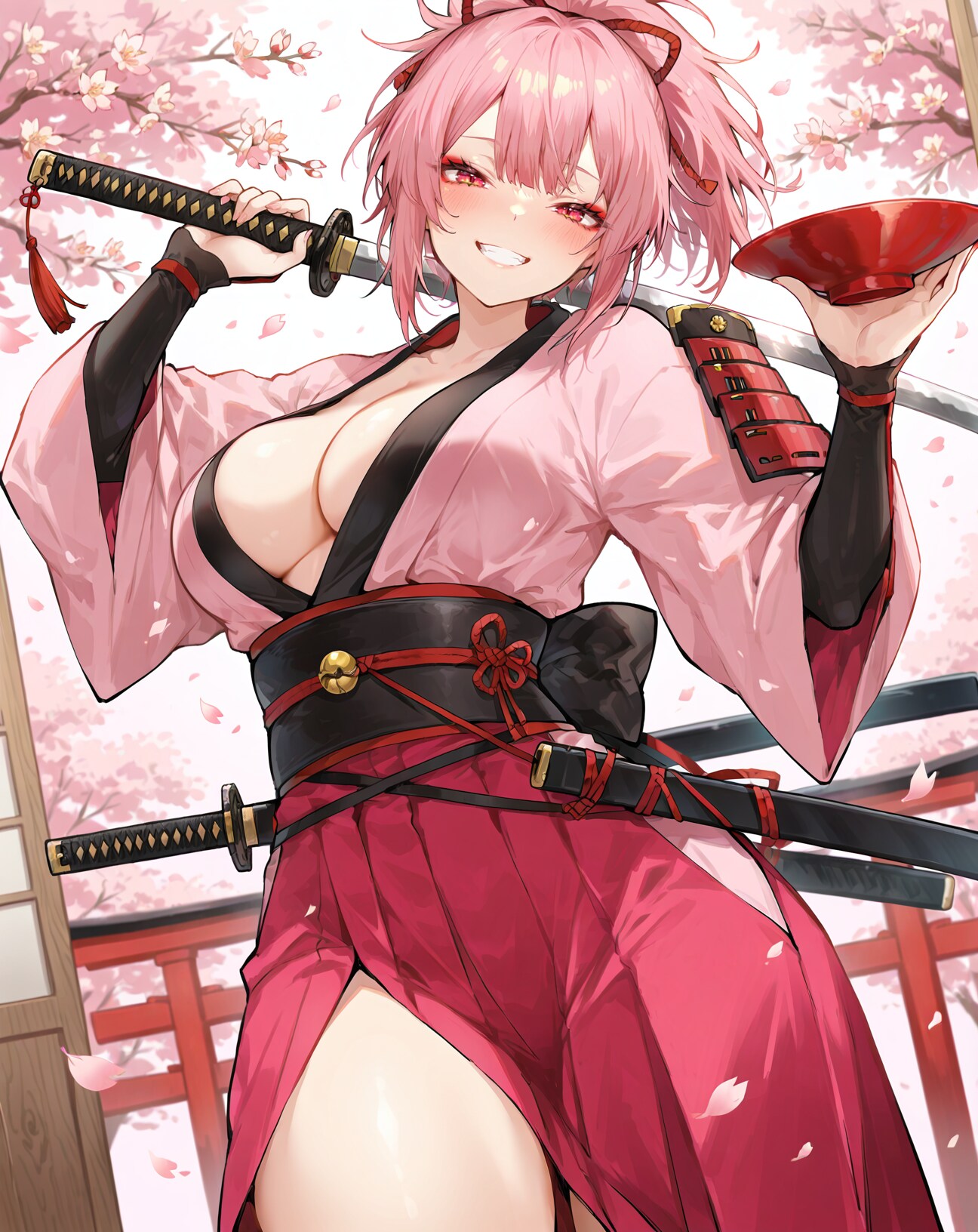 お花見 Samurai Girl | の人気AIイラスト・グラビア