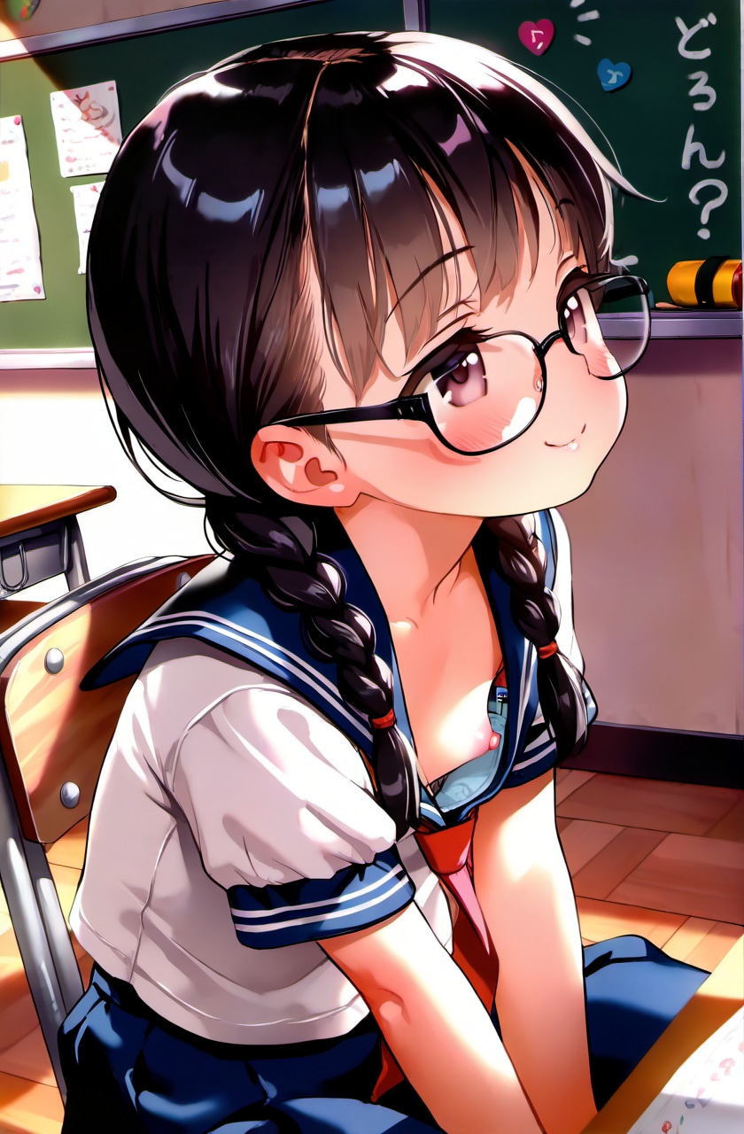 委員長！見えちゃってるよ！