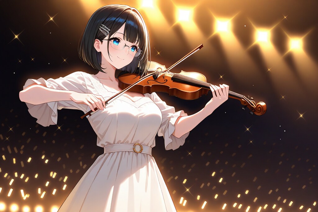 コンサートのメガネちゃん👓🎻✨