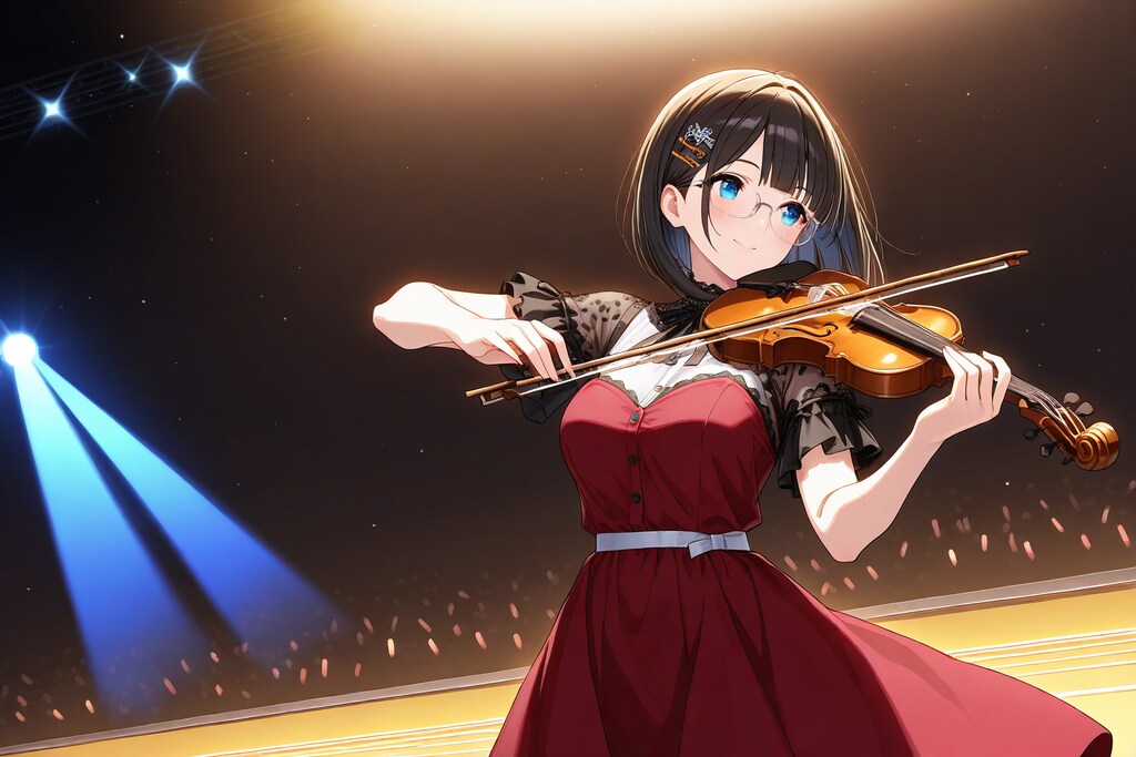 コンサートのメガネちゃん👓🎻✨