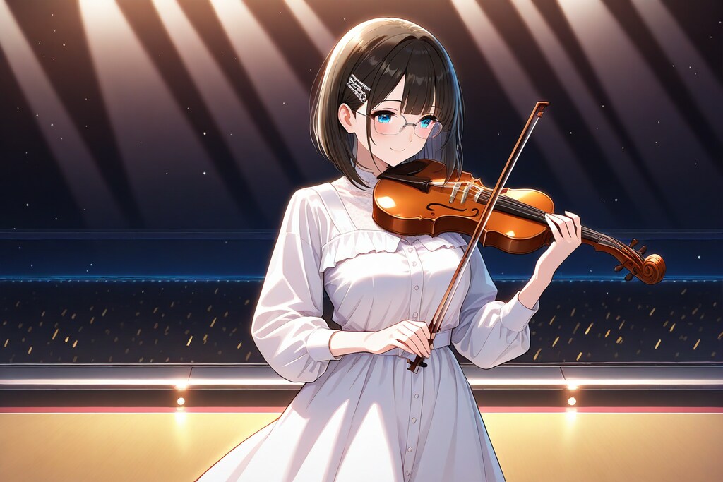 コンサートのメガネちゃん👓🎻✨