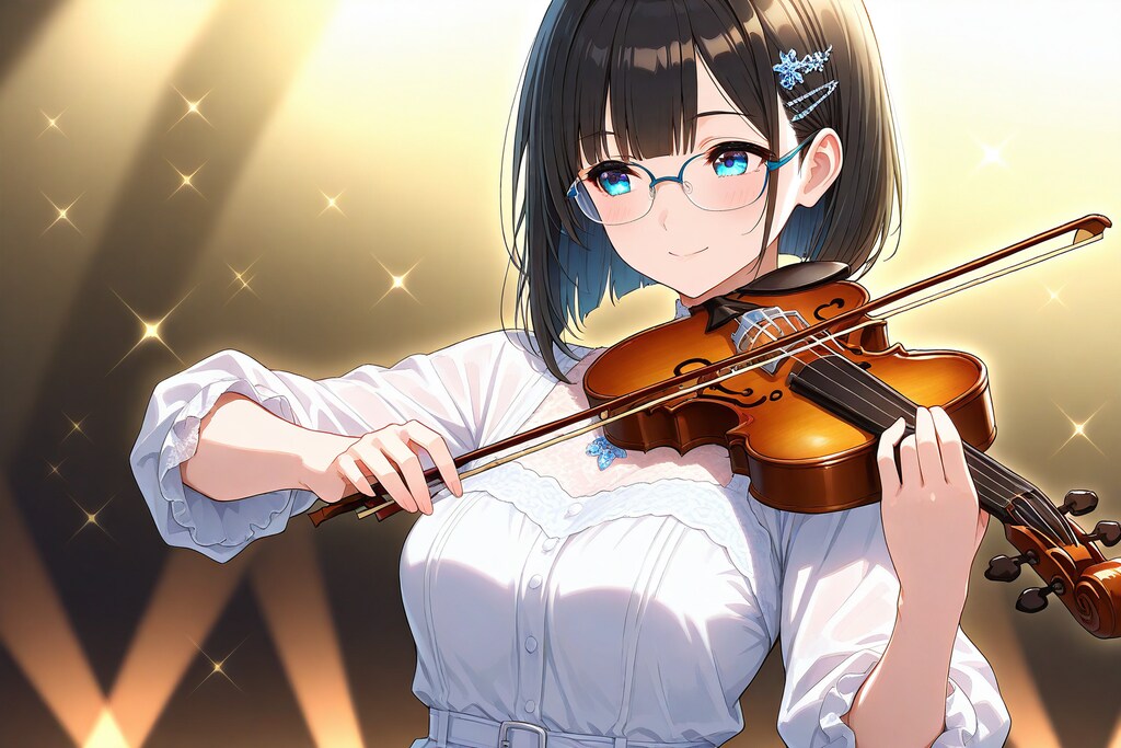 コンサートのメガネちゃん👓🎻✨