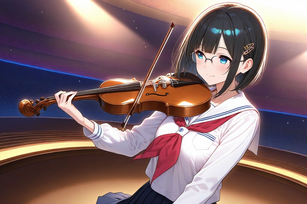 コンサートのメガネちゃん👓🎻✨