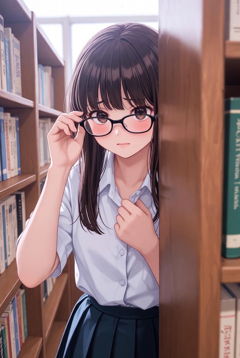 続、図書室で出会った女の子 | の人気AIイラスト・グラビア