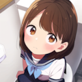 トイレでたくし上げ2 3枚目