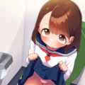 トイレでたくし上げ2 2枚目