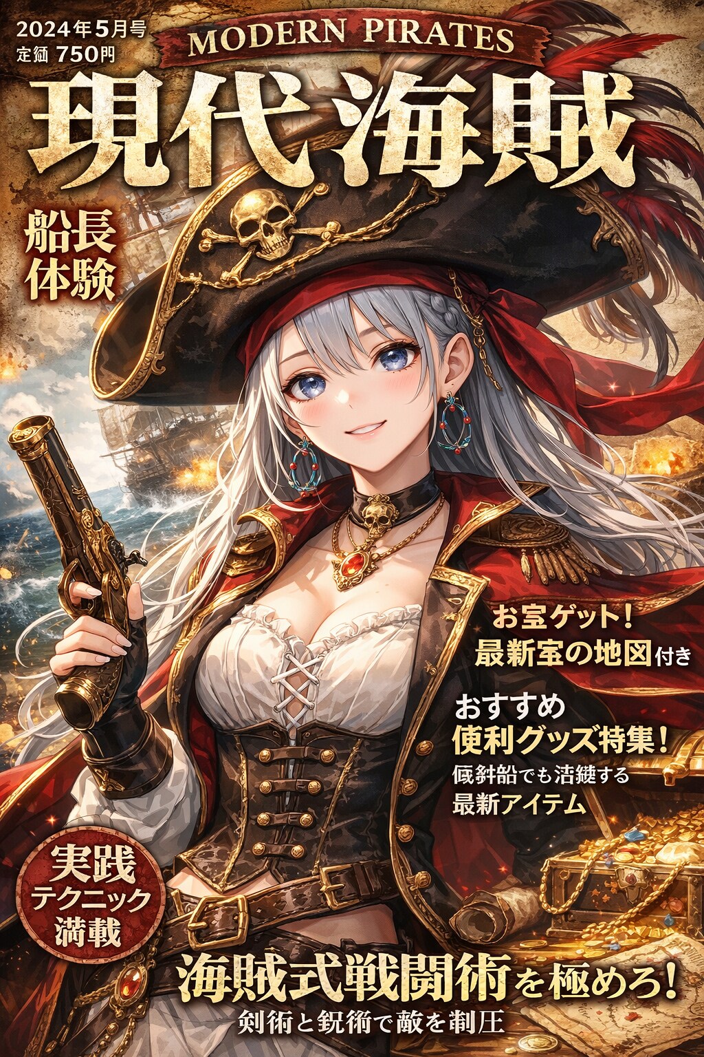 月刊　現代海賊 | の人気AIイラスト・グラビア