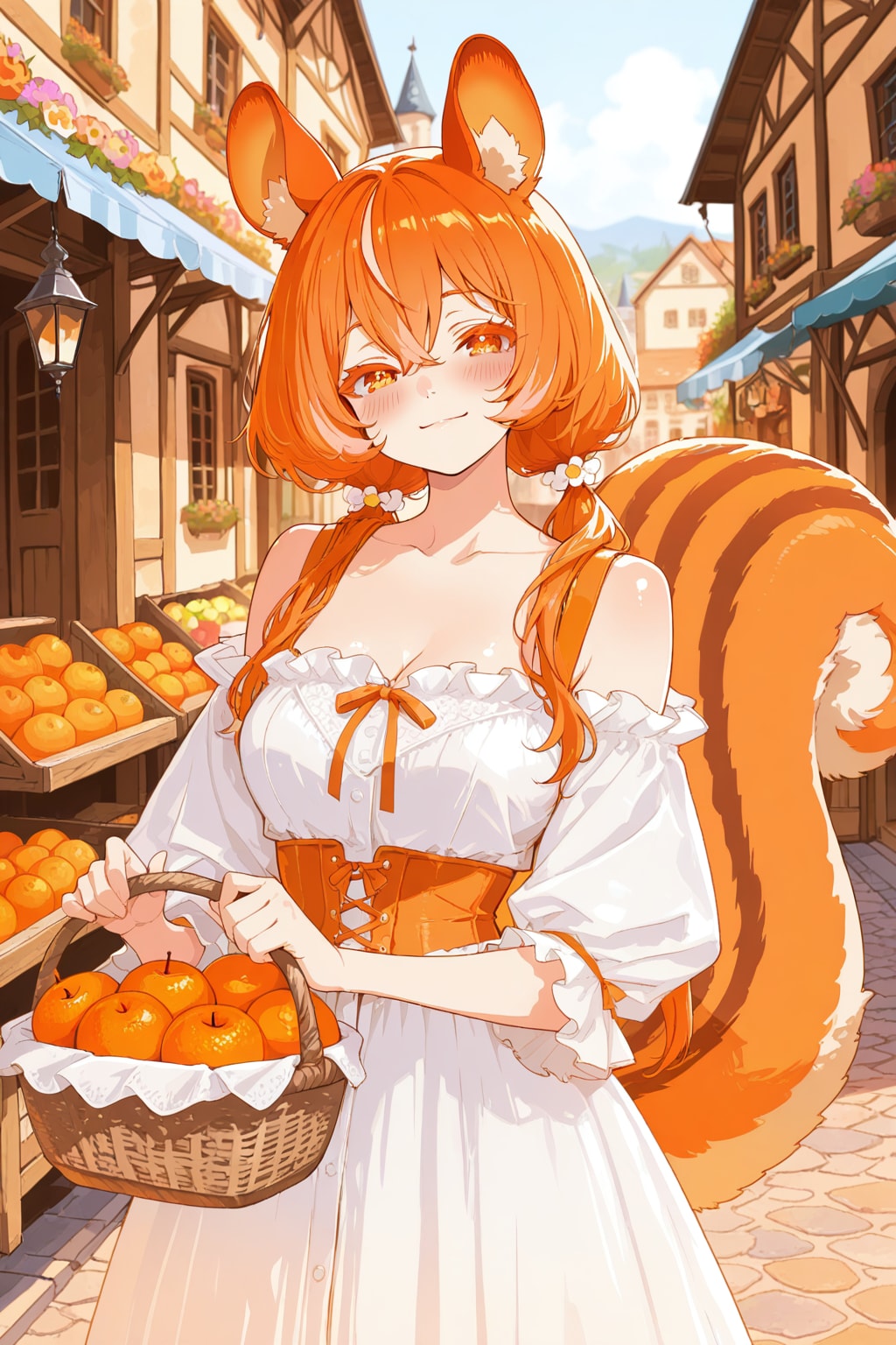 買い物中のリスの女の子２
