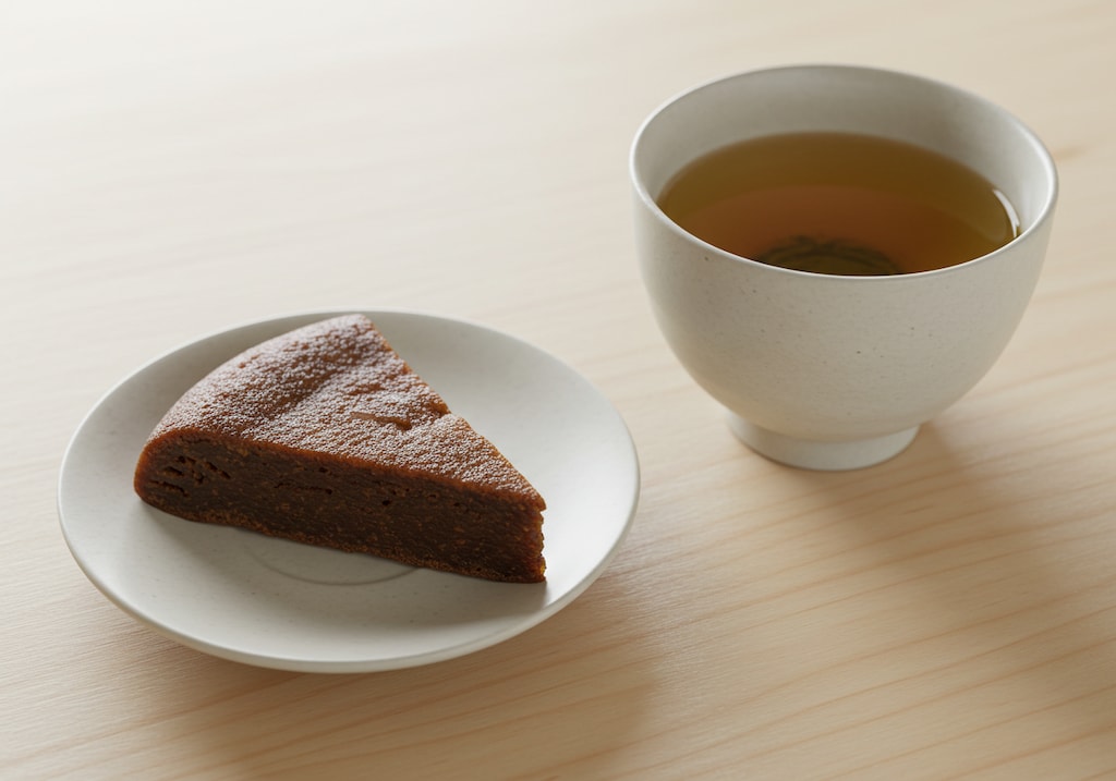 デザートの和風ミニケーキ