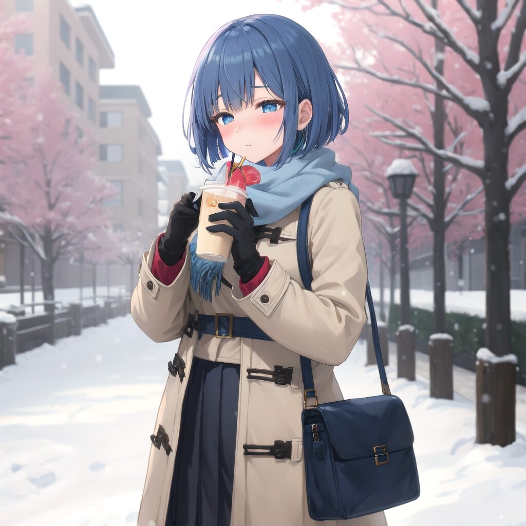 冬のコートスタイル