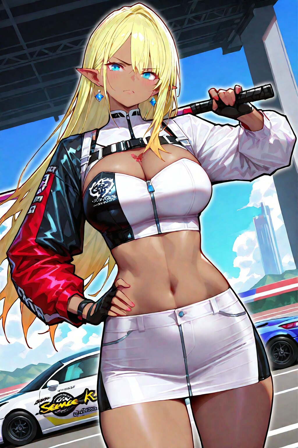 レースクイーンの練習⑨