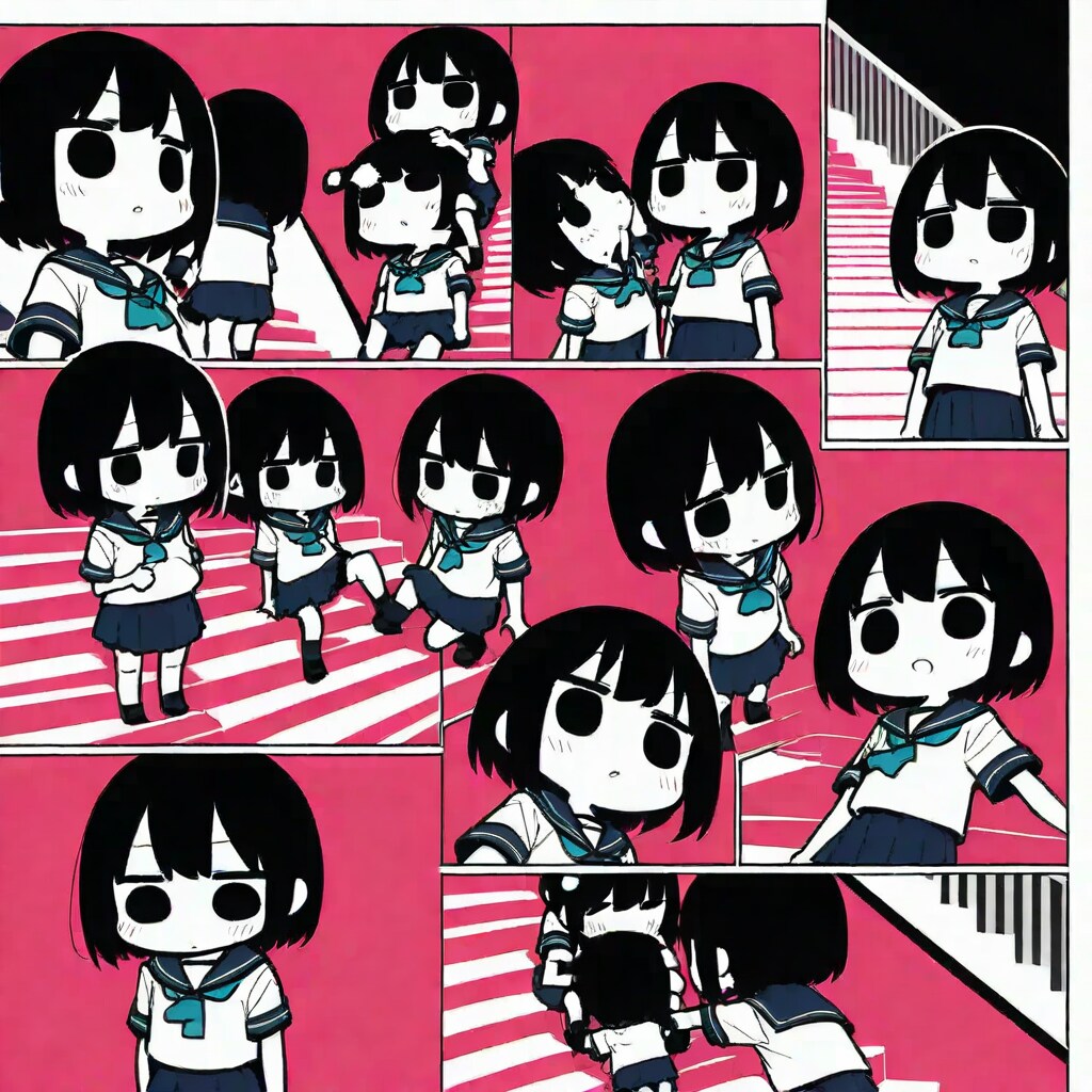 そっくり女学生たち