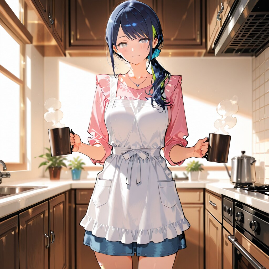 朝食の支度をする七瀬　242