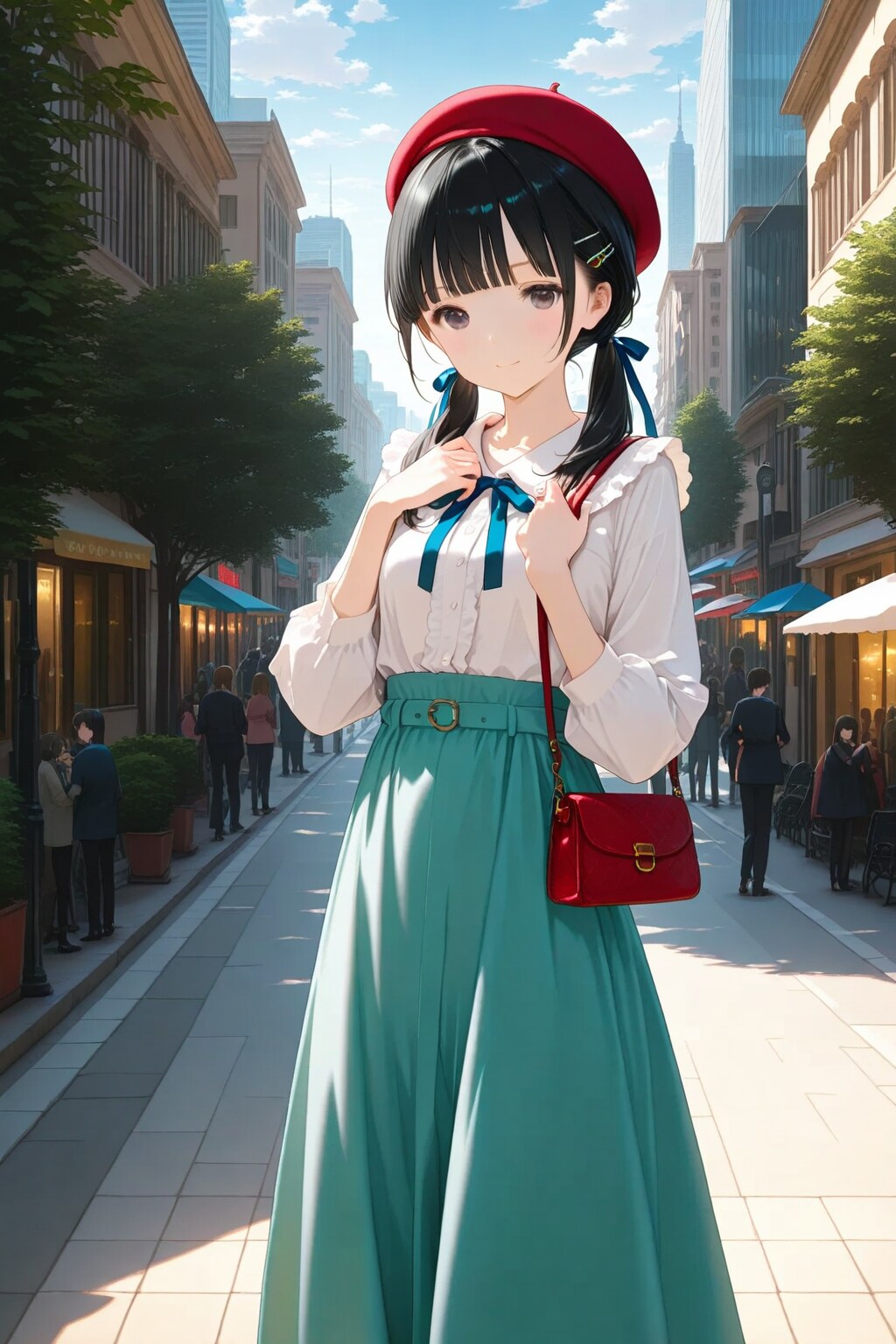 街にお出かけの次女ちゃん🌕✨