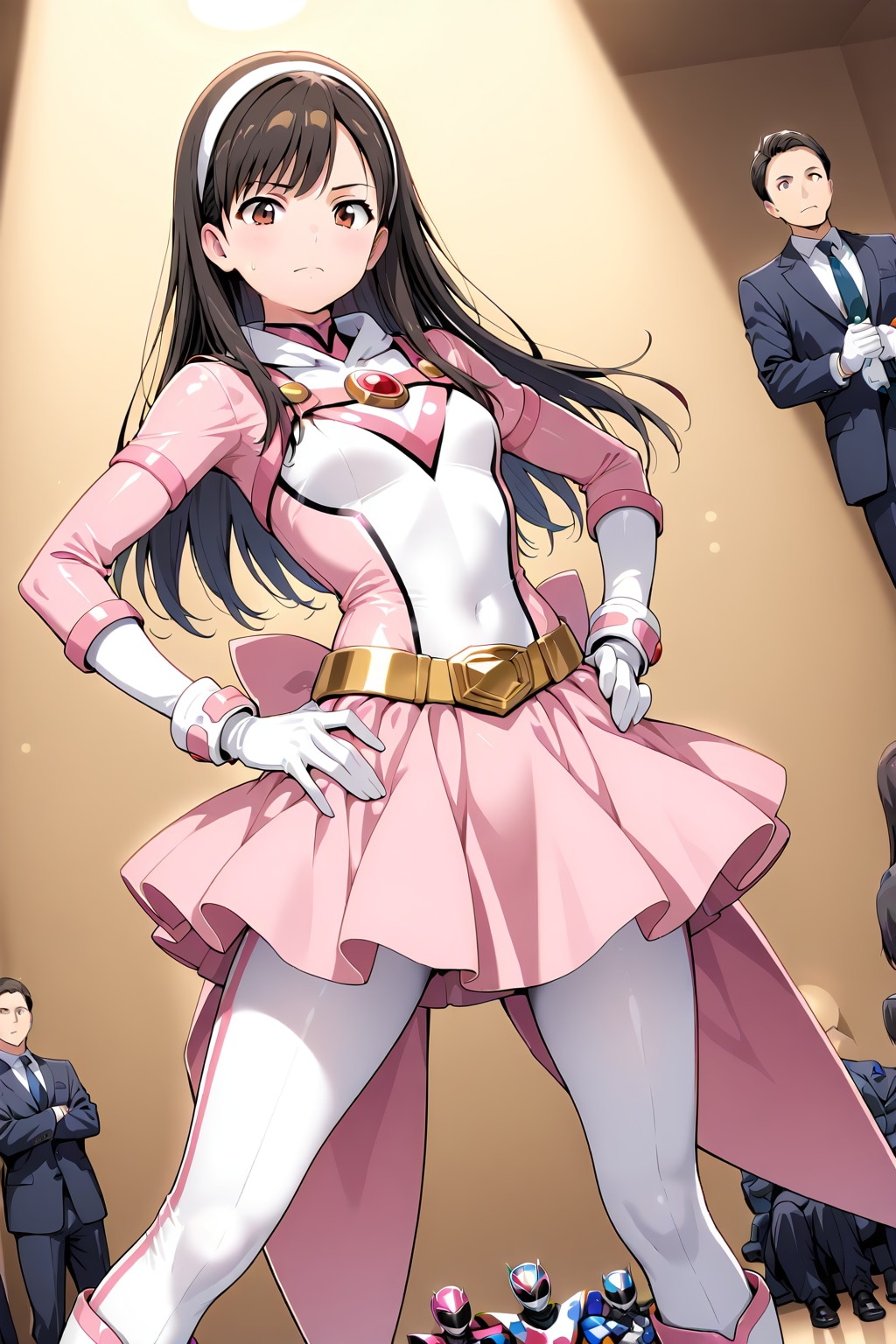 戦隊ヒロインのような女の子