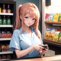 コンビニ女性店員01 3枚目