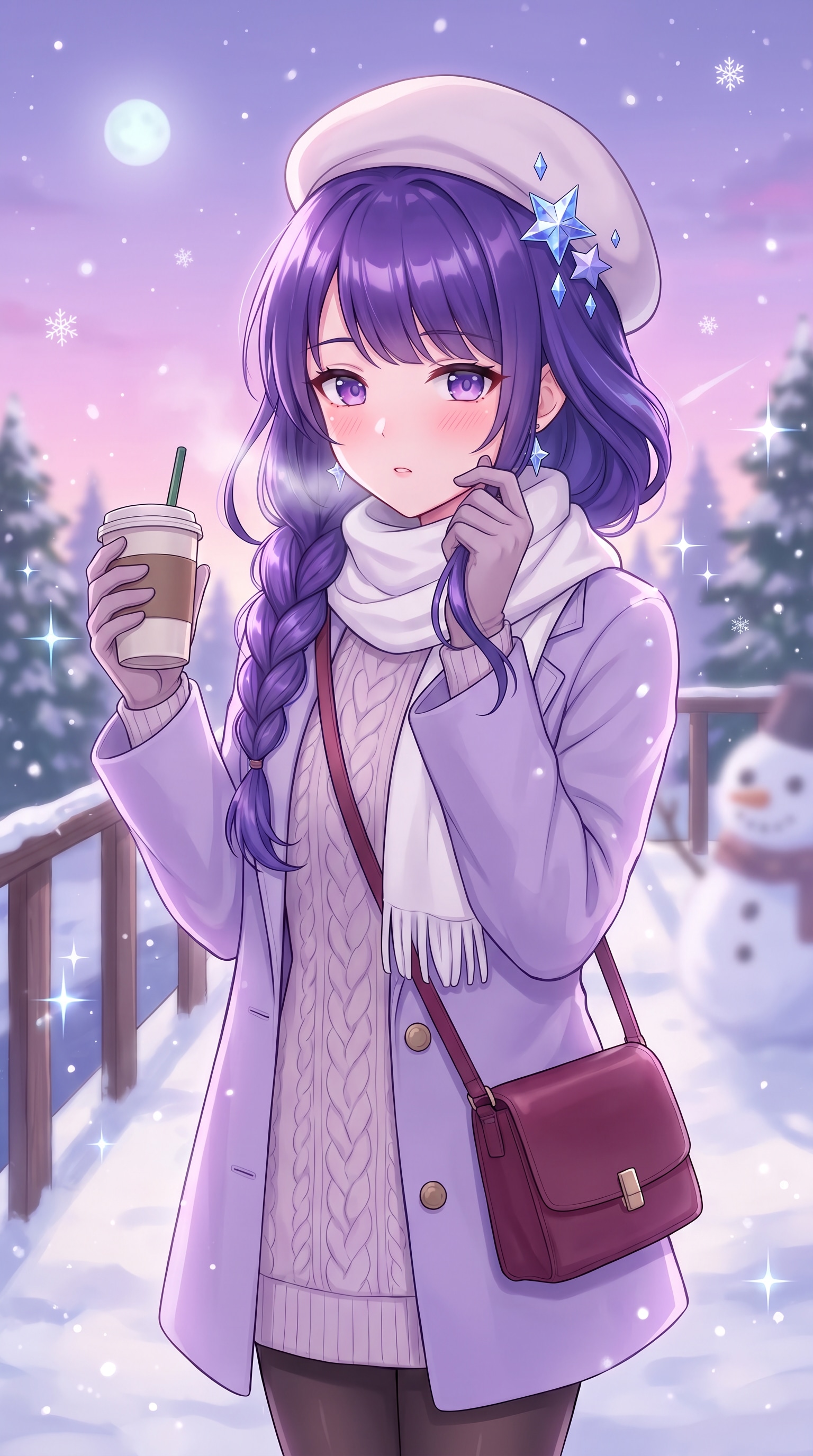 紫宵雪華の微笑