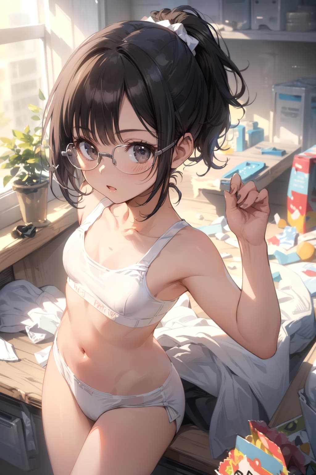 スポブラの眼鏡っ娘
