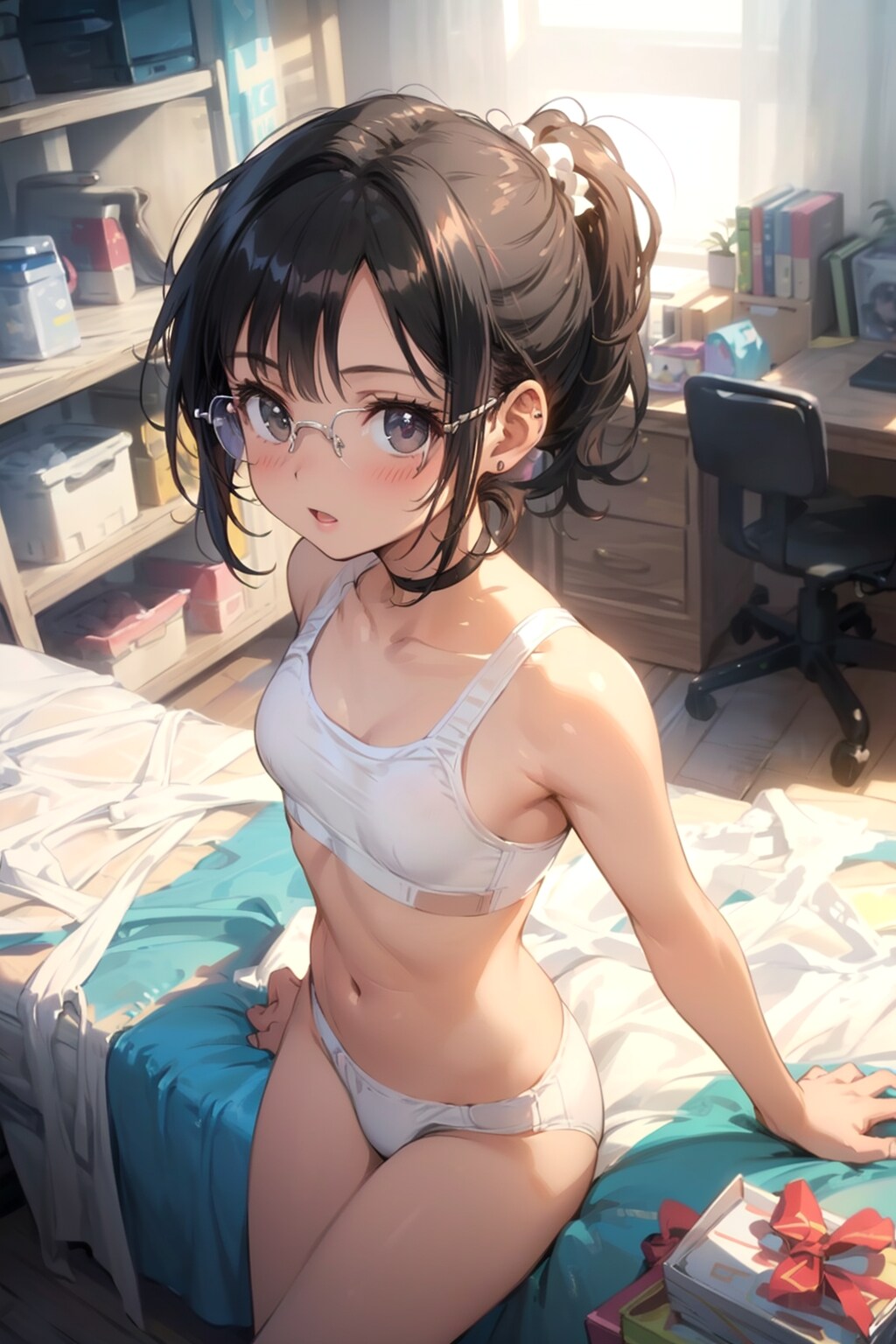 スポブラの眼鏡っ娘