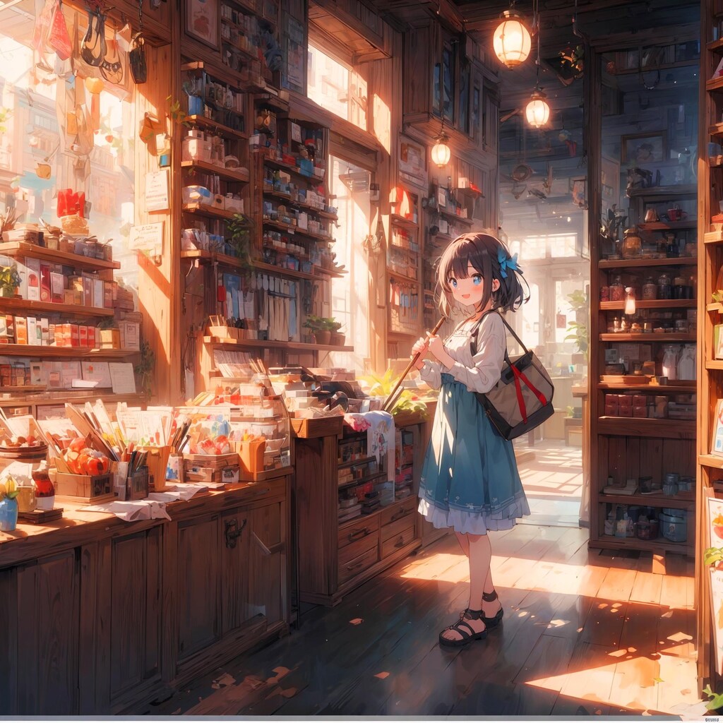 店番の少女