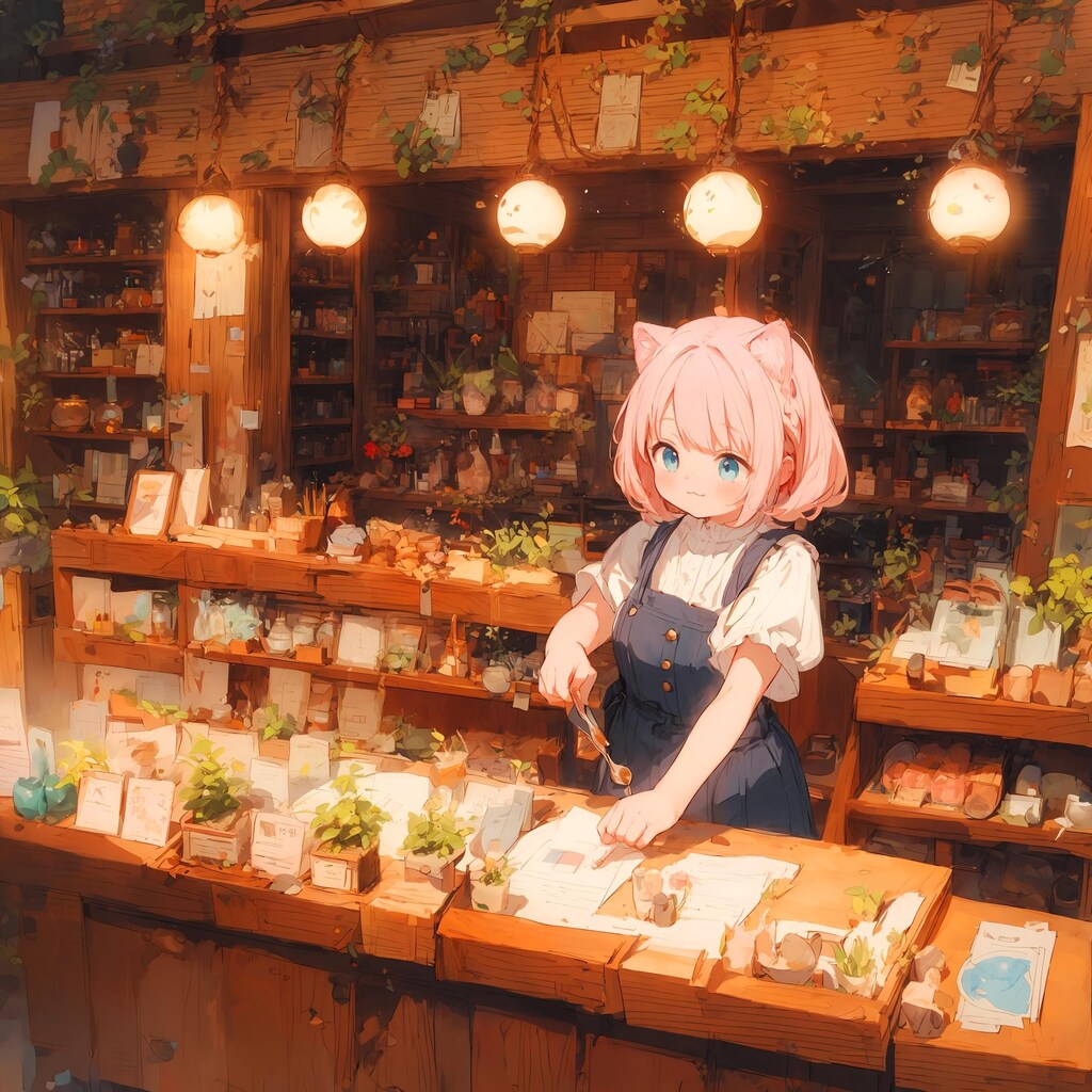 店番の少女