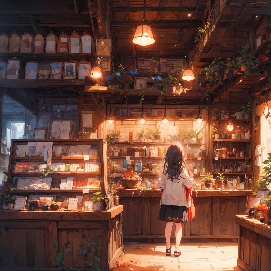 店番の少女