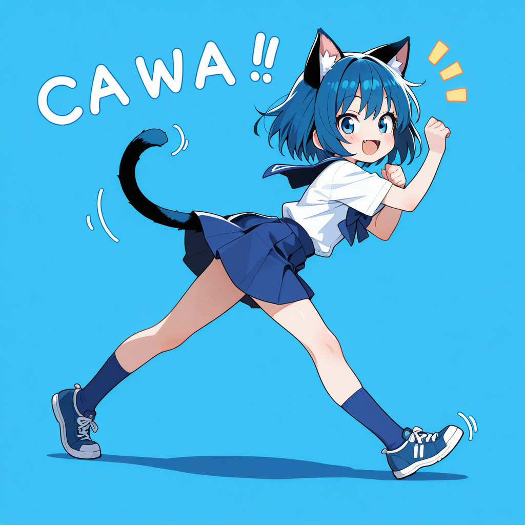 あおはいけいねこ！！