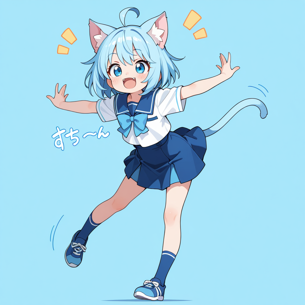 あおはいけいねこ！！