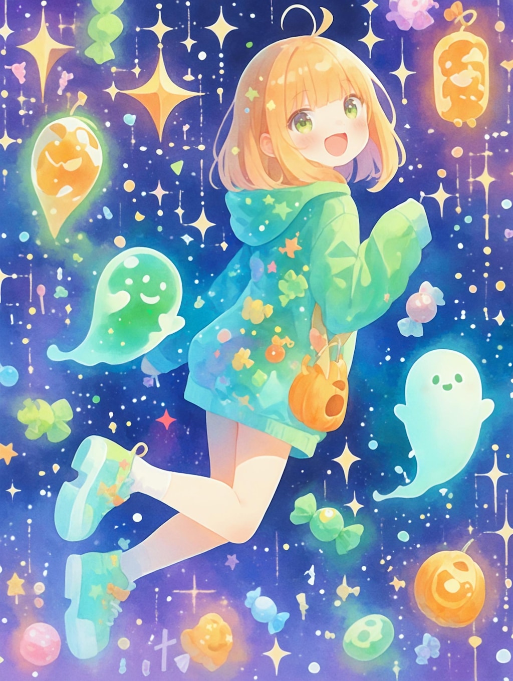 お化けと楽しいハロウィン