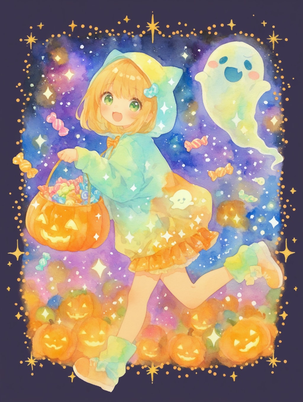 お化けと楽しいハロウィン