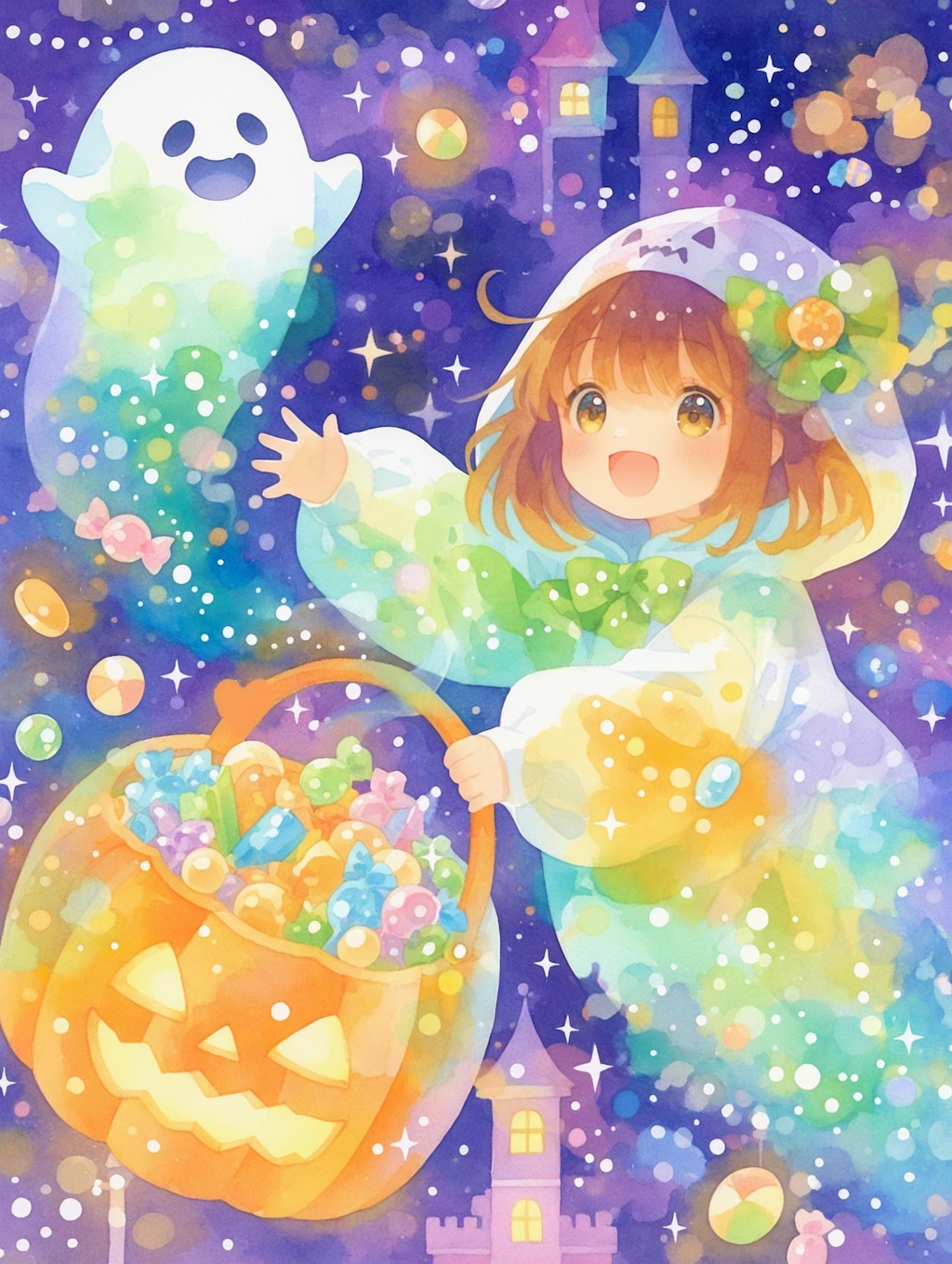 お化けと楽しいハロウィン