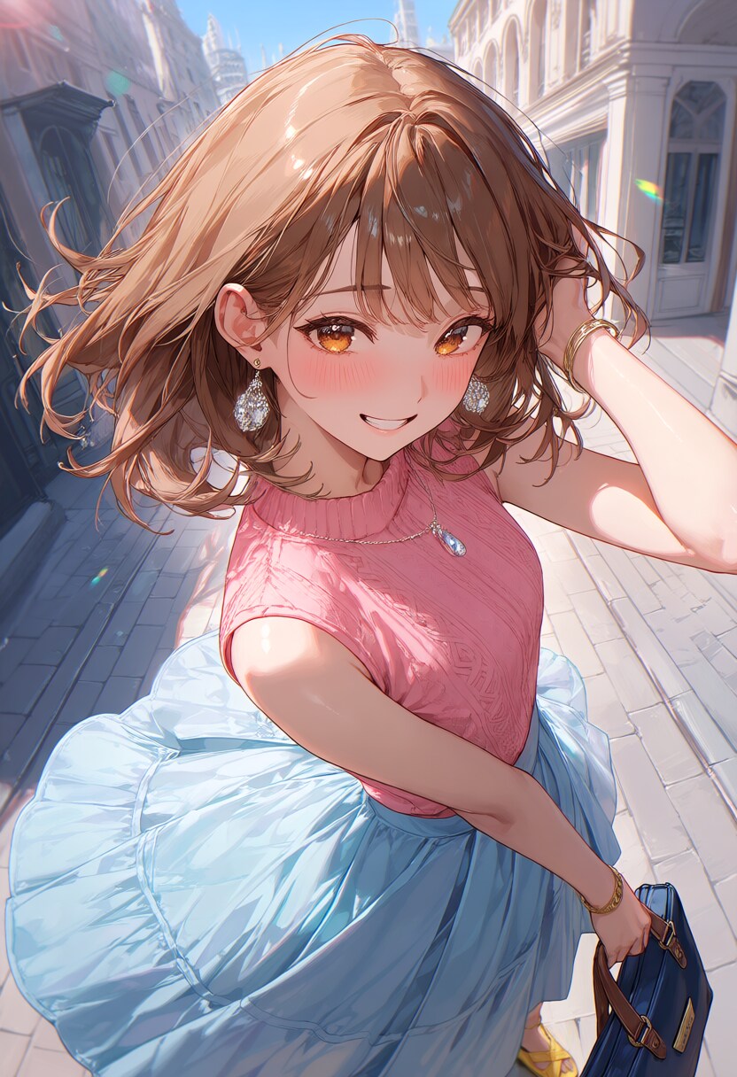スカートふわり