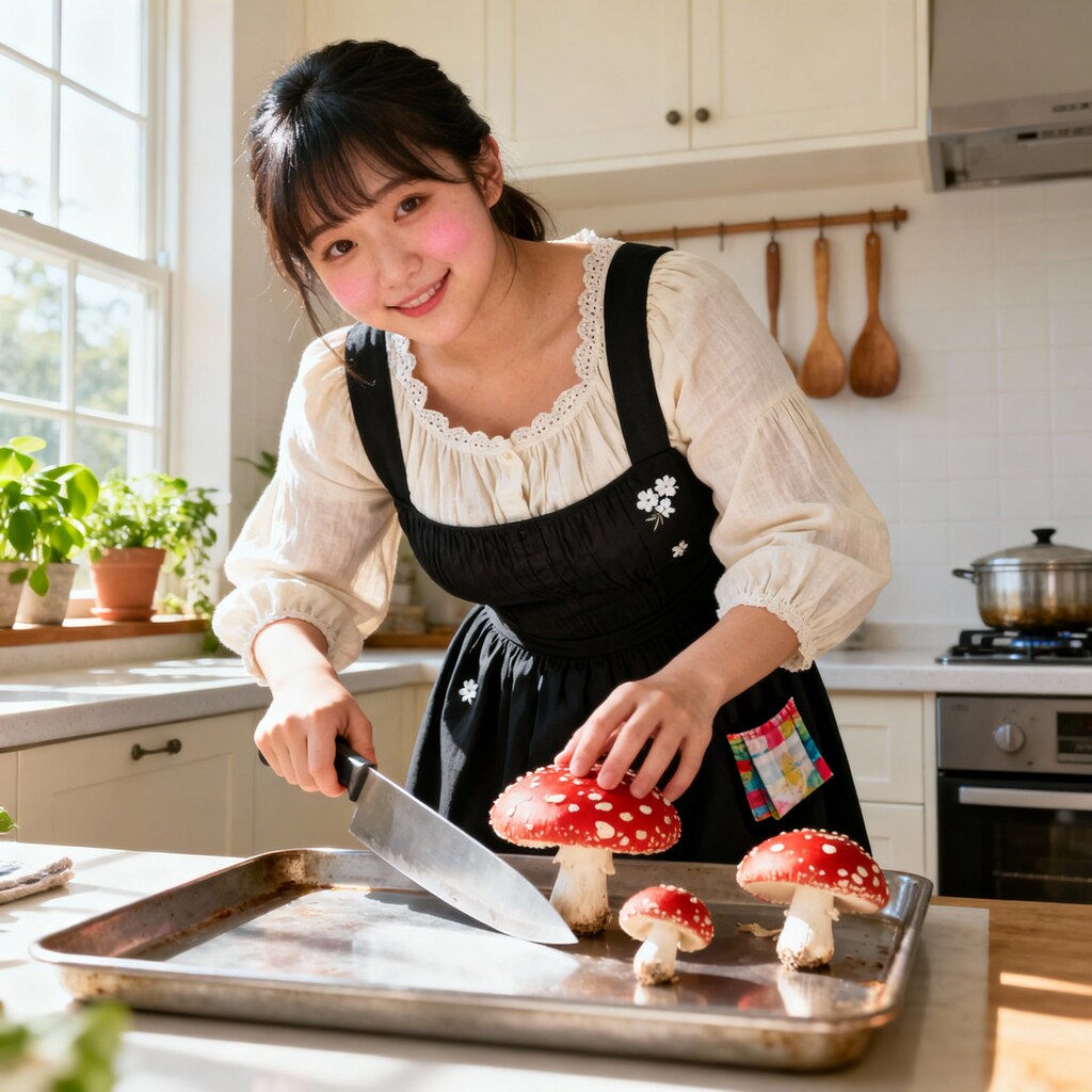 Cooking some mushrooms