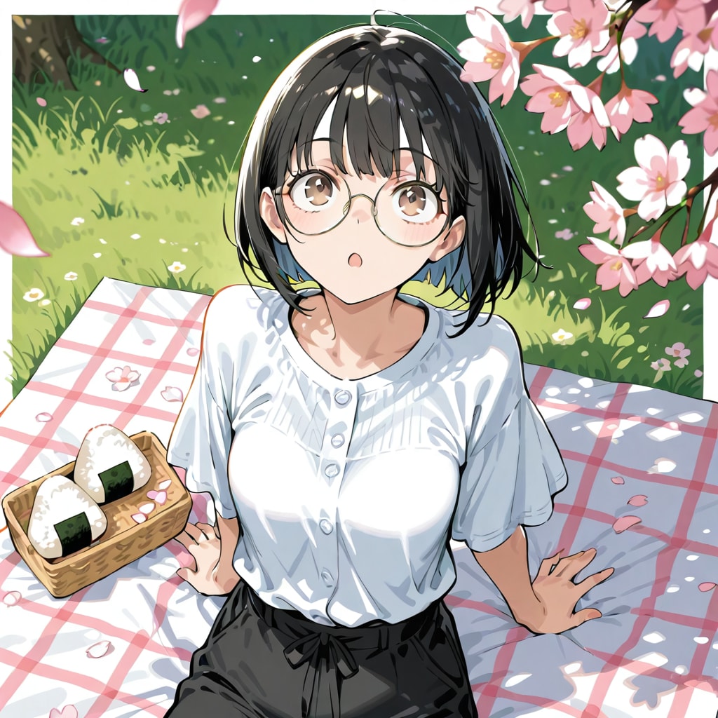 おはなみとおにぎり🌸🍙