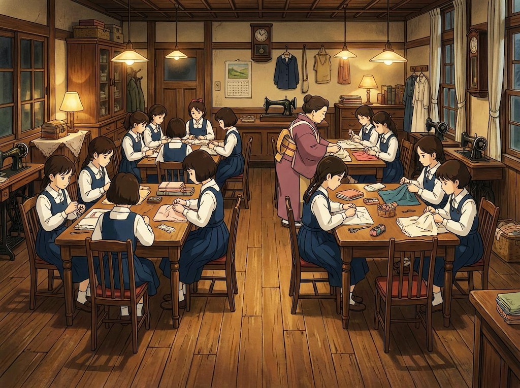 古風な女学校の一日