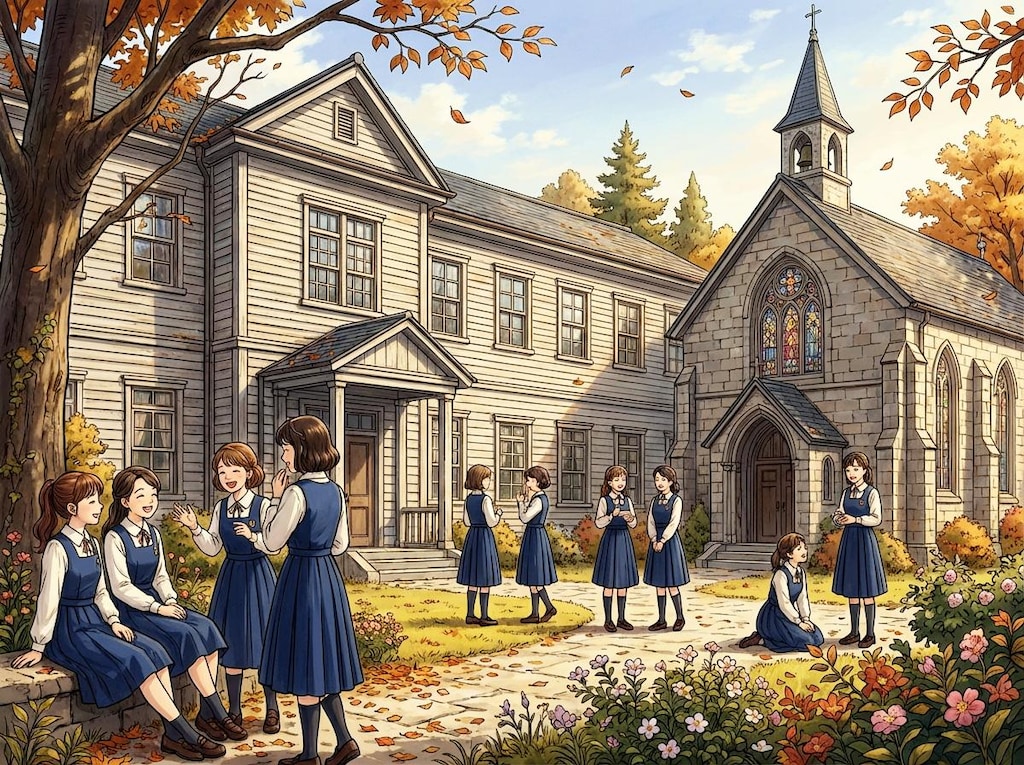 古風な女学校の一日