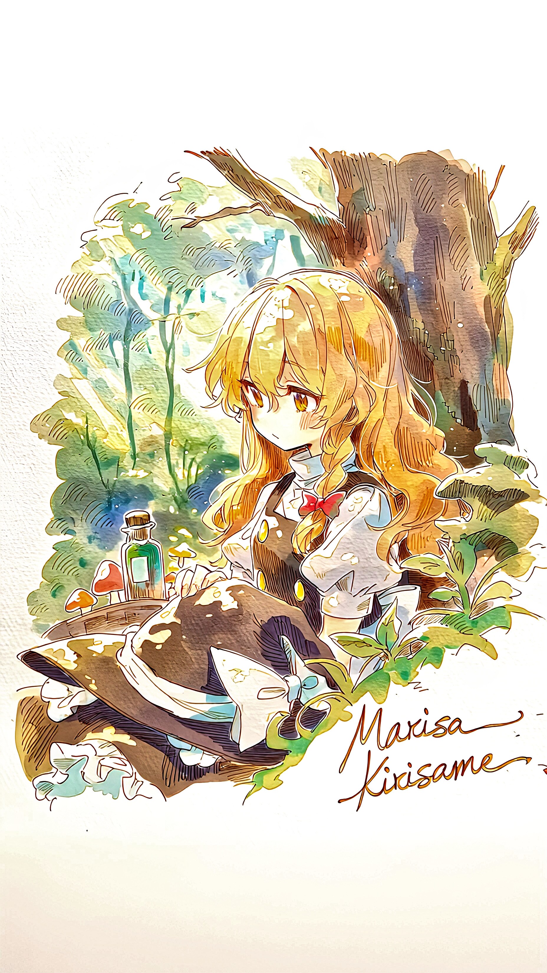 魔理沙　スマホ壁紙用 | の人気AIイラスト・グラビア